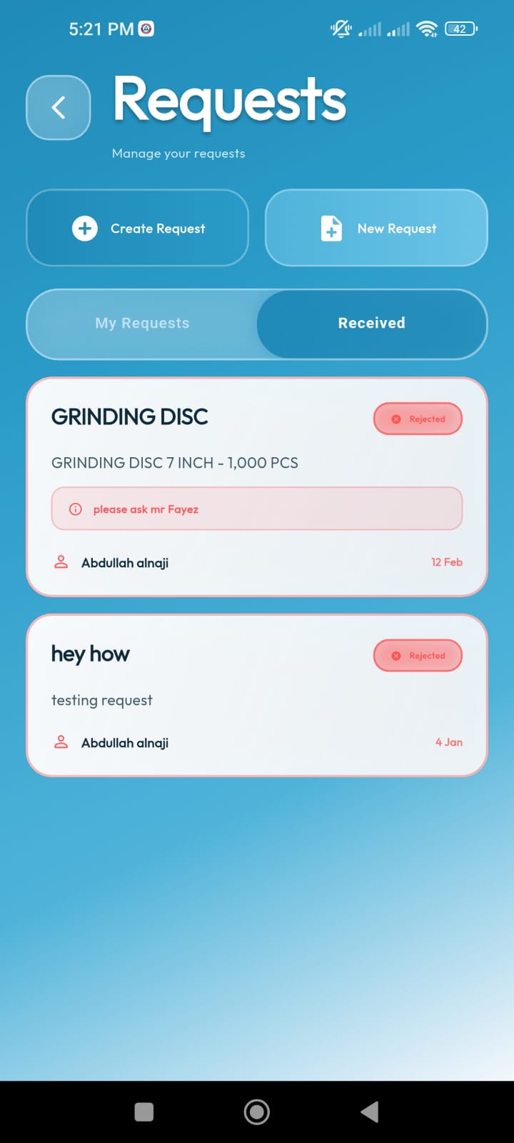 RateOp mobile app screen 43